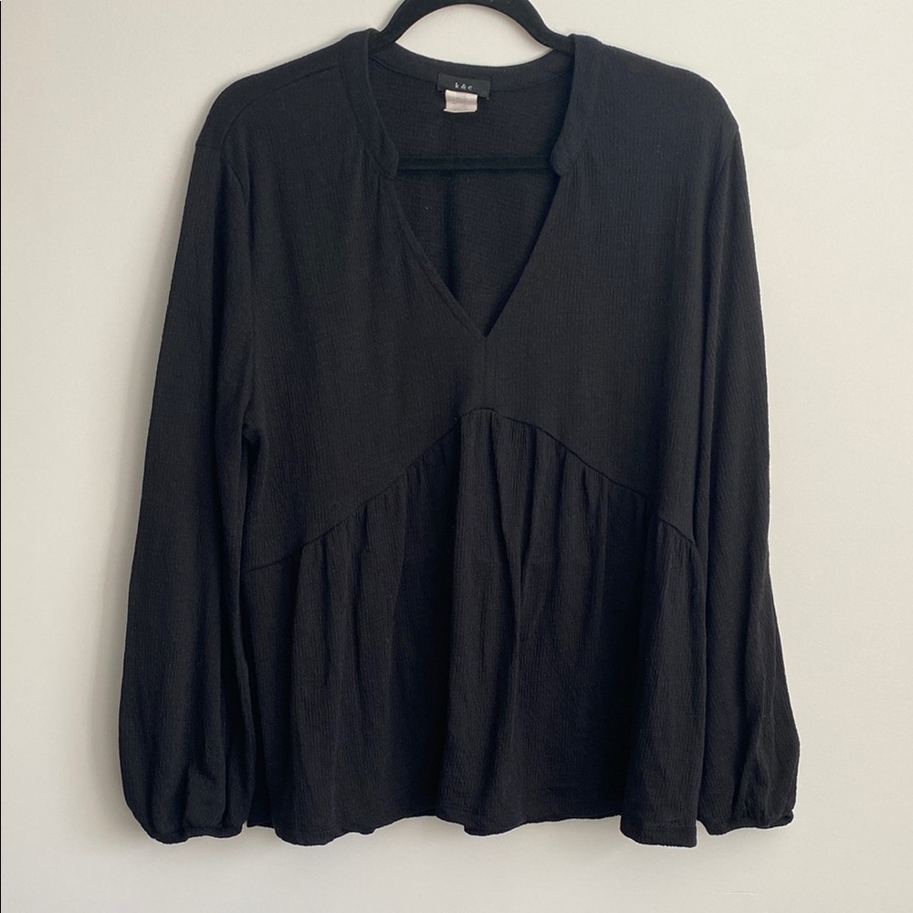 K&C Black Blouse